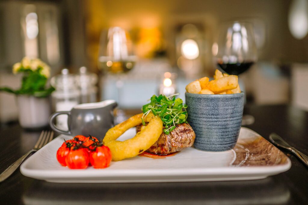 dining at At the Hidcote Brasserie & Grill